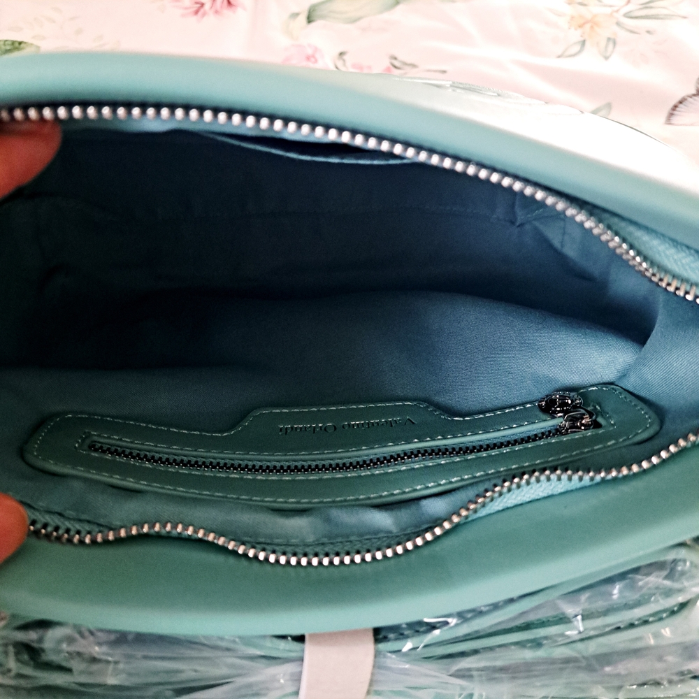 NWT Valentino Orlandi Turquoise Crossbody Bag 💢PRICE FIRM Not Accepting Offers - Picture 3 of 4